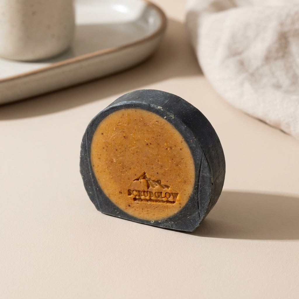 Turmeric, Orange & Charcoal Handmade Cold-Process Soap