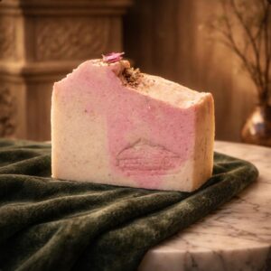 Coconut Rose Goat Milk Soap – Soothing & Restorative Creamy Cleanser (120g)