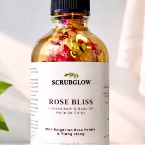Rose Bliss Infused Bath & Body Oil – Ultra-Hydrating & Soothing (100ml)