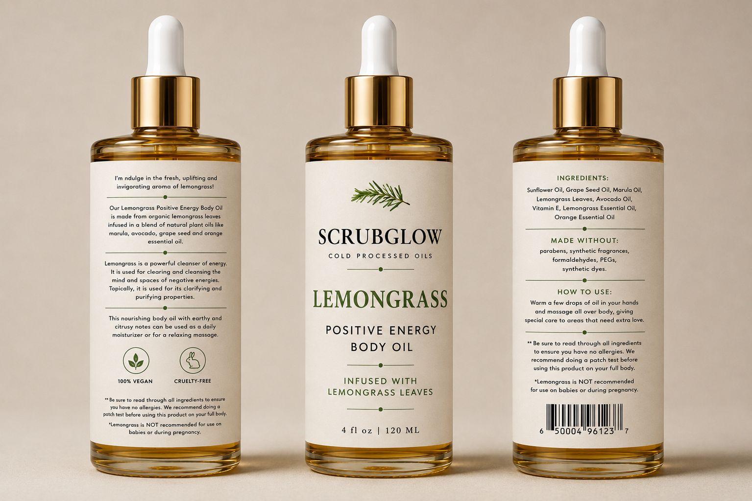 Lemongrass Positive Energy Body Oil - Image 2