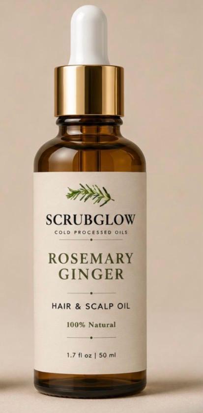 Rosemary Ginger Hair & Scalp Oil – Stimulating Growth & Scalp Health (100ml) - Image 3