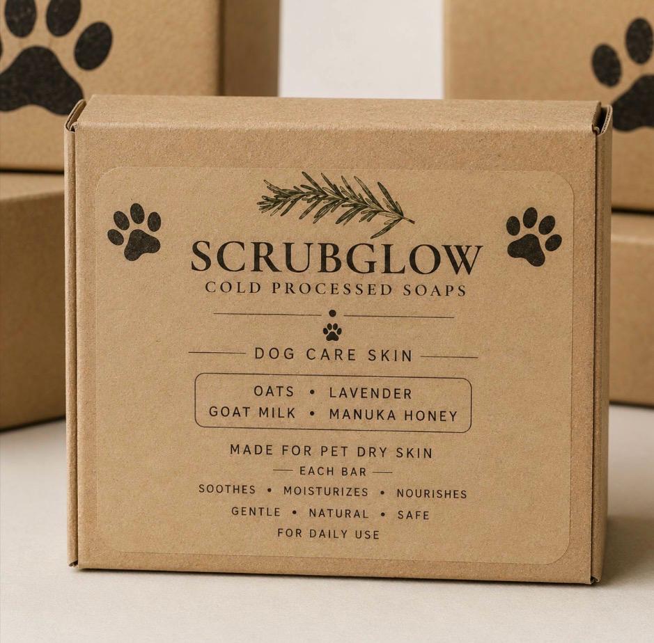 Organic Dog Soap Oats, Lavender, Goat Milk & Manuka Honey - Image 2