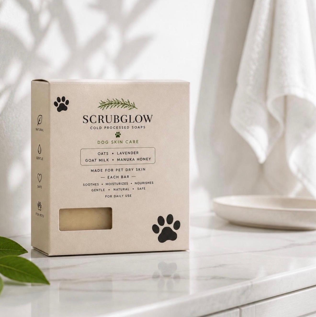 Organic Dog Soap Oats, Lavender, Goat Milk & Manuka Honey
